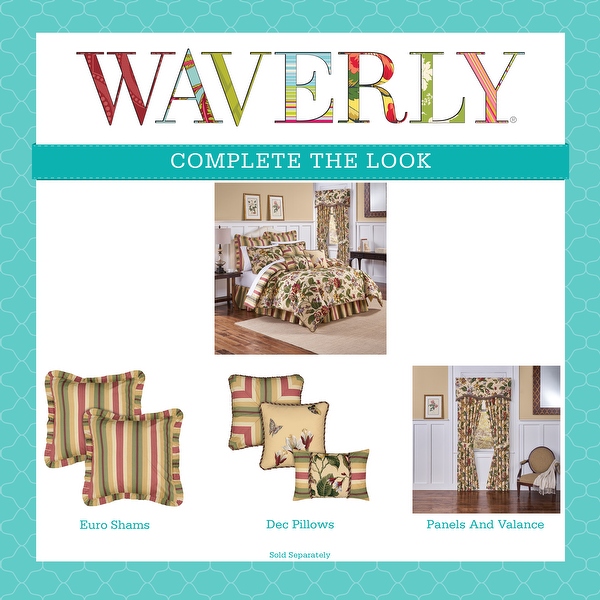 Waverly Laurel Springs King 100 percent Cotton 4 piece Comforter